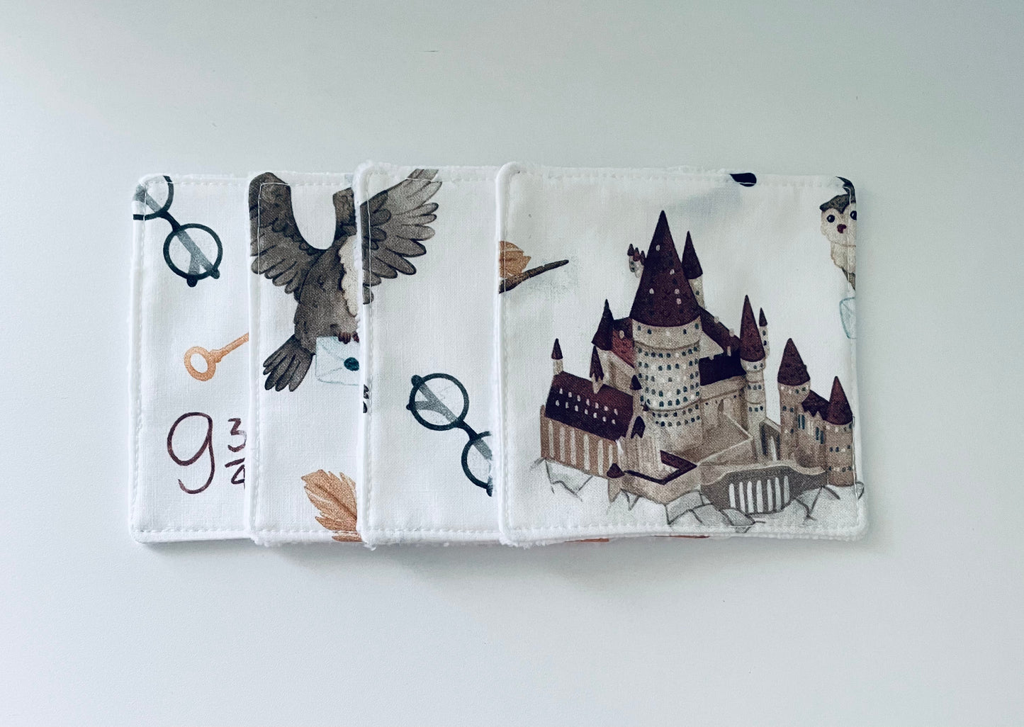 Cotons lavables / Cotons réutilisables / Lingettes lavables / Lingettes réutilisables / Lingettes visage / Lingettes Harry Potter