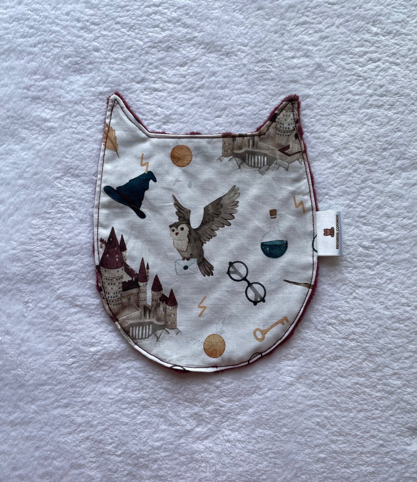 Doudou plat Harry Potter / doudou personnalisé / cadeau personnalisé