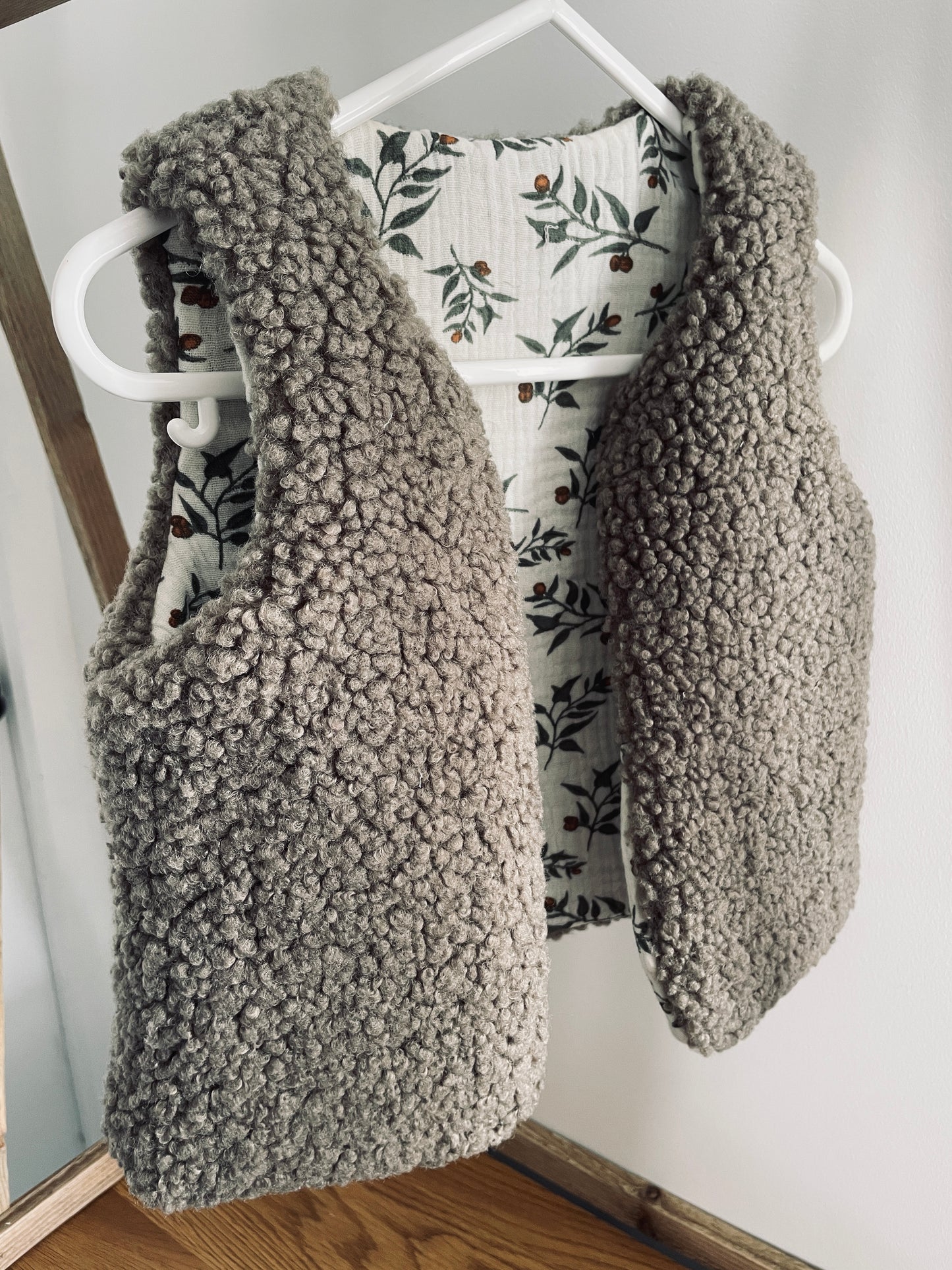 Gilet bébé façon berger - fait main