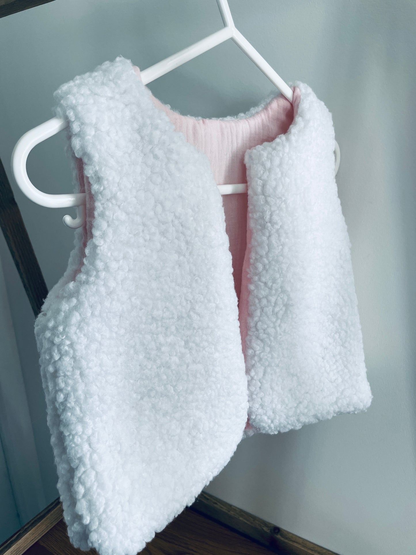 Gilet bébé façon berger - fait main