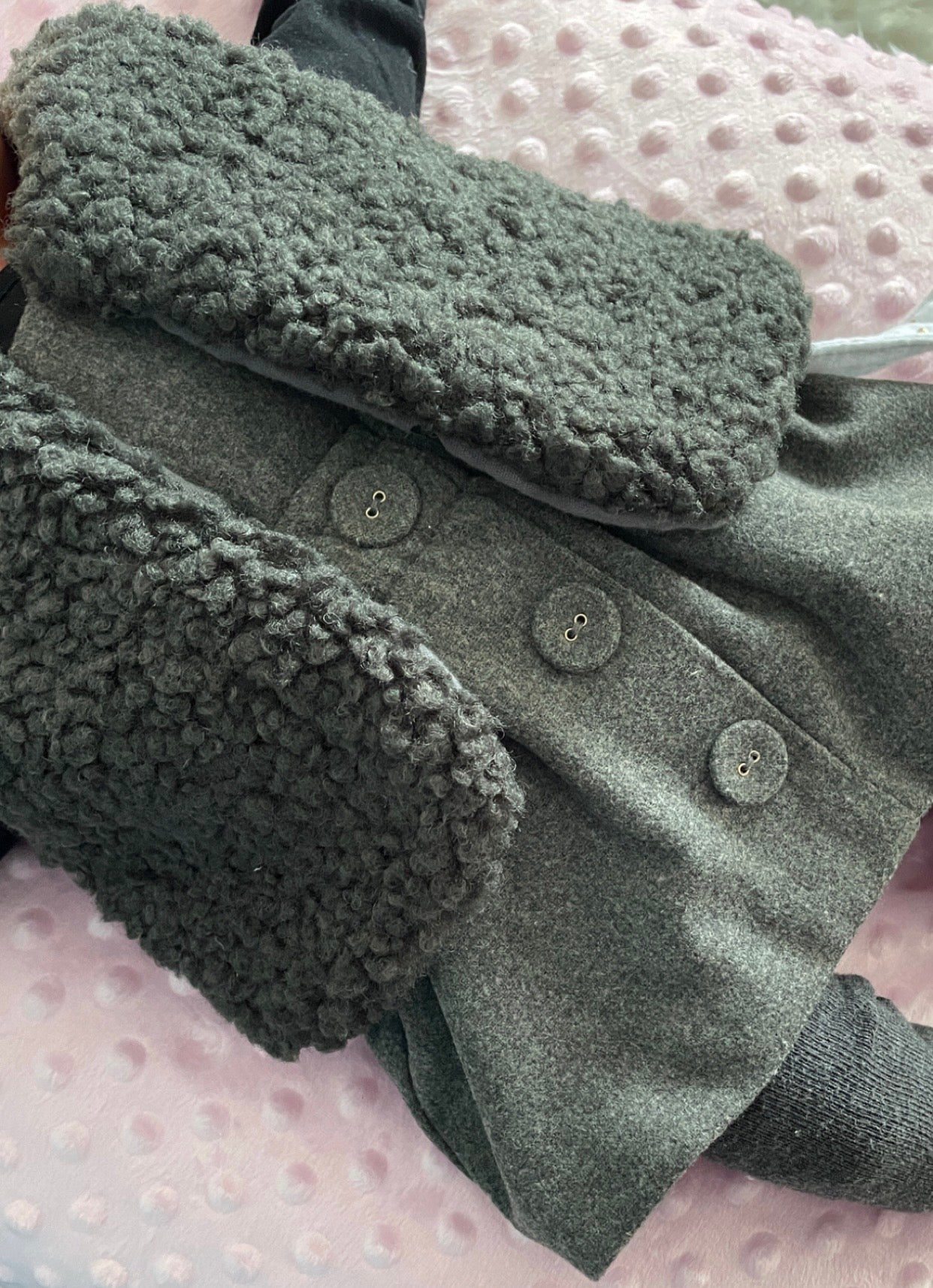 Gilet bébé façon berger - fait main