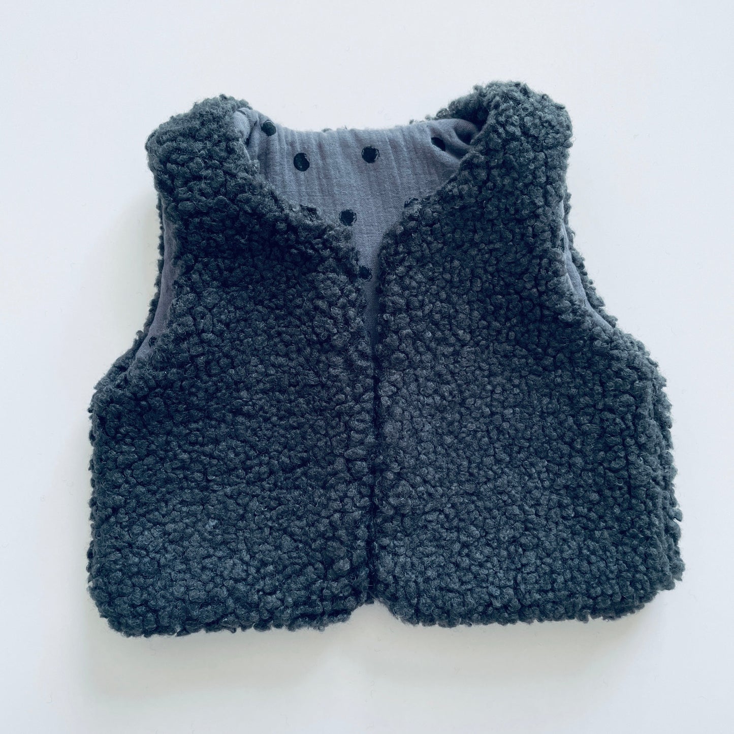 Gilet bébé façon berger - fait main