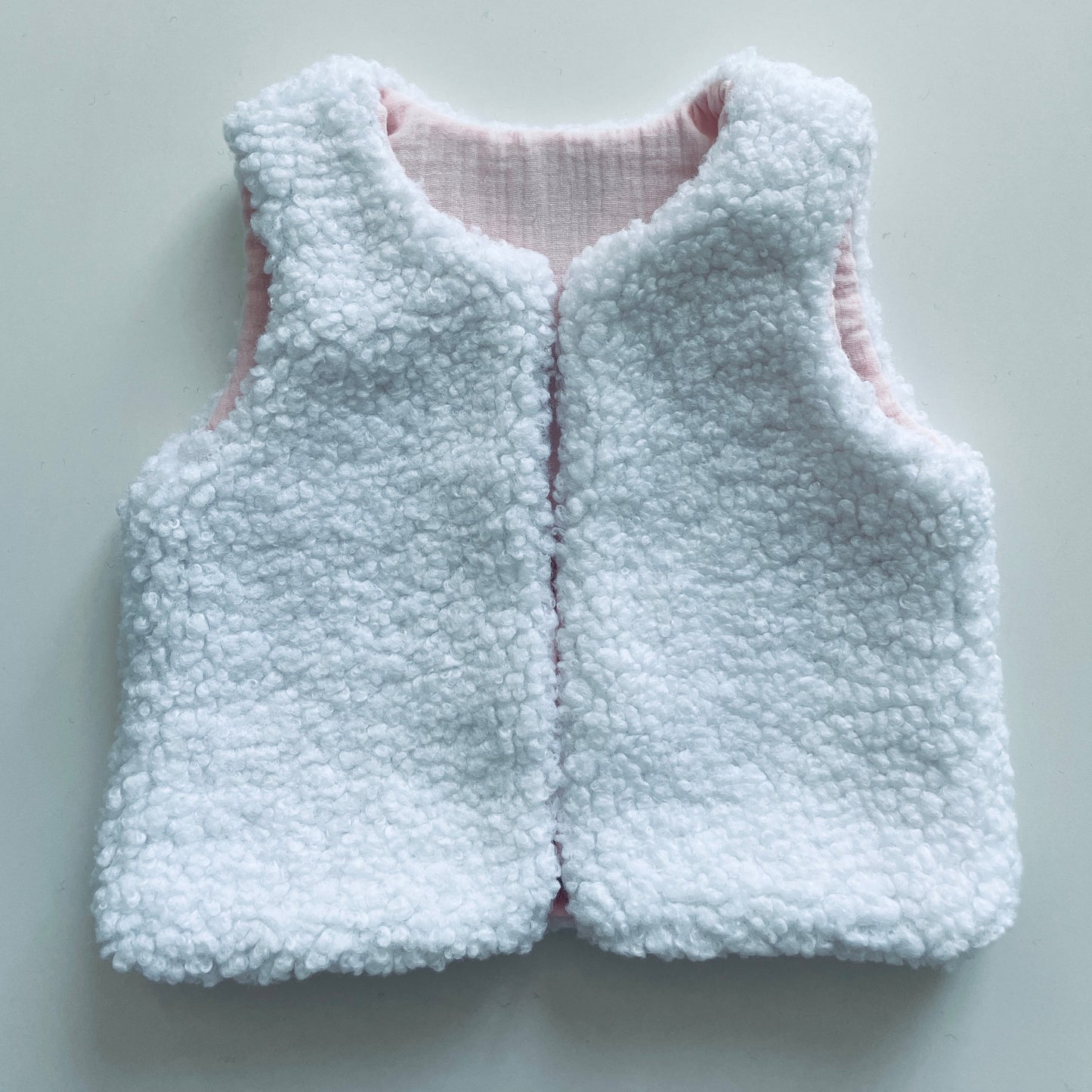 Gilet bébé façon berger - fait main