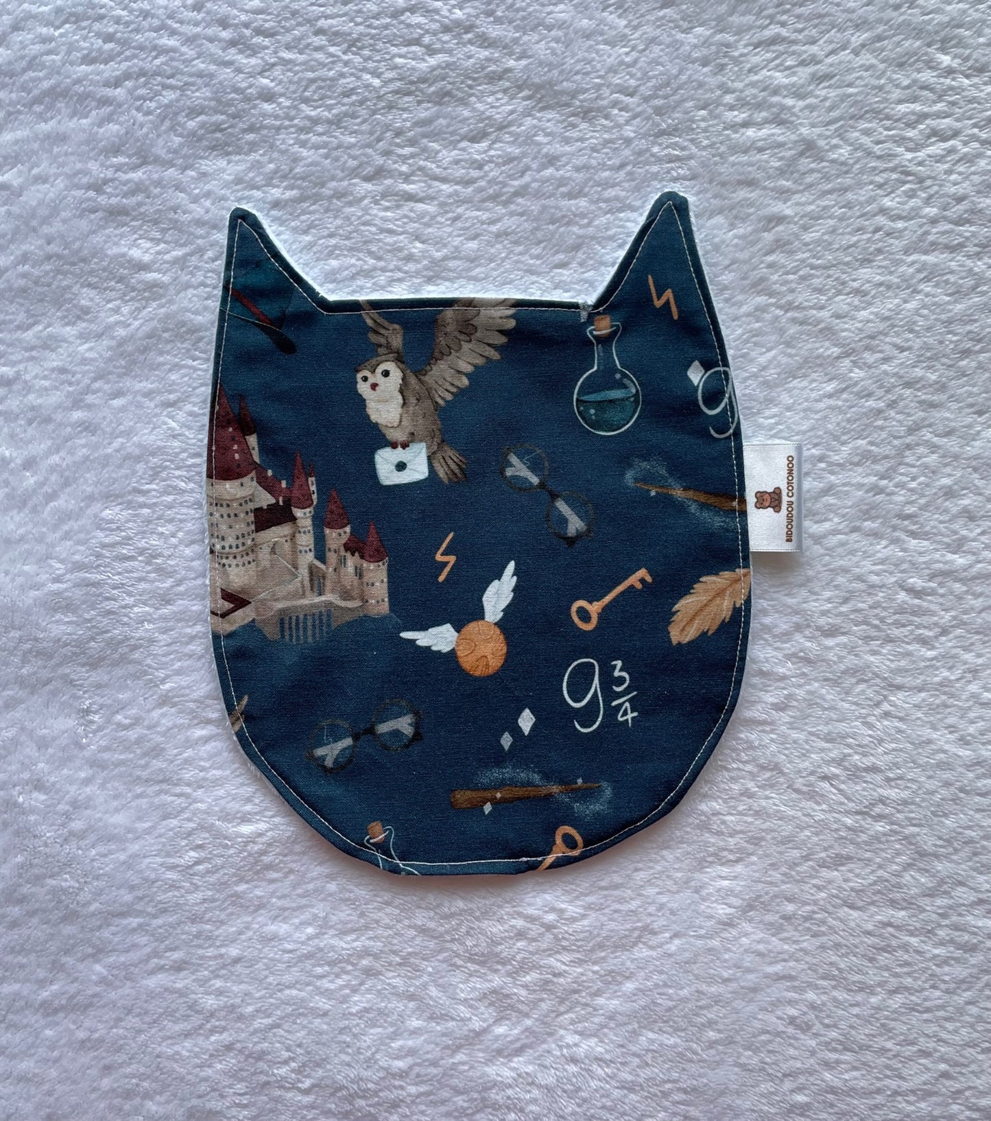 Doudou plat Harry Potter / doudou personnalisé / cadeau personnalisé